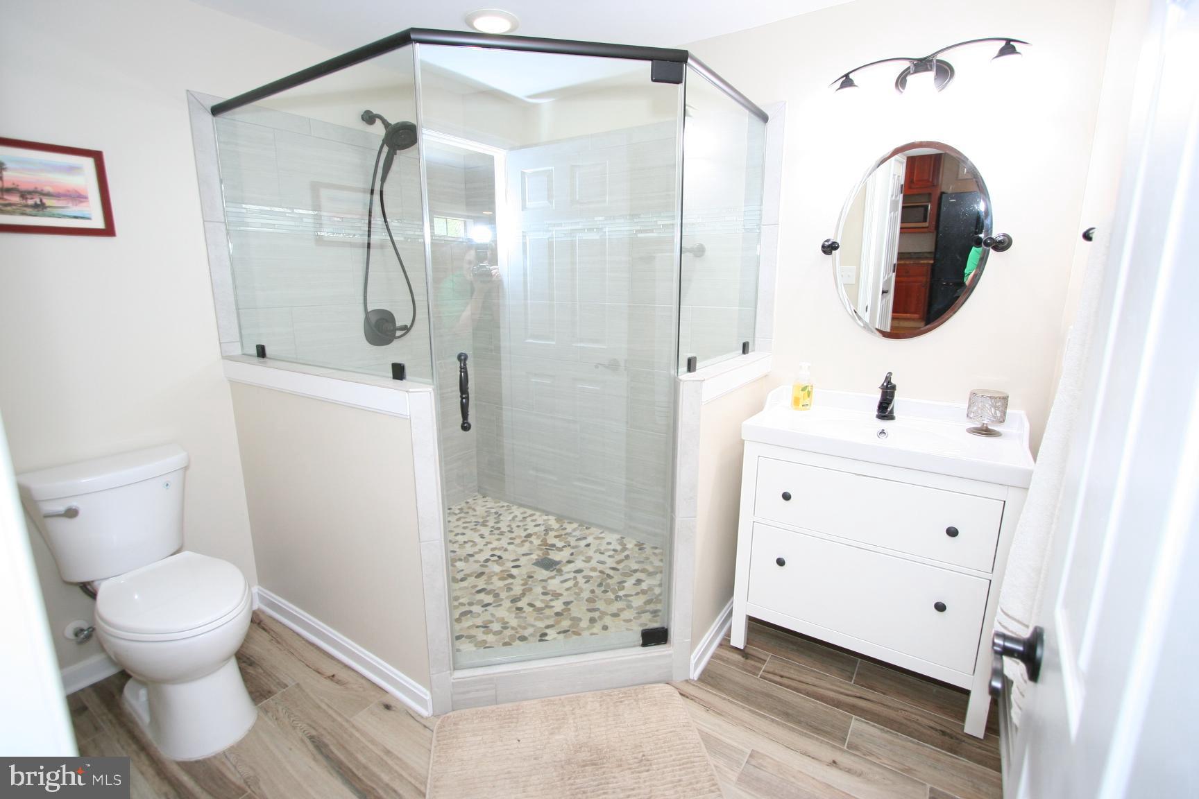8025 Rocky Run Road Gainesville, VA 20155 - Photo 33 of 40 Basement bathroom - step on some river pebbles!