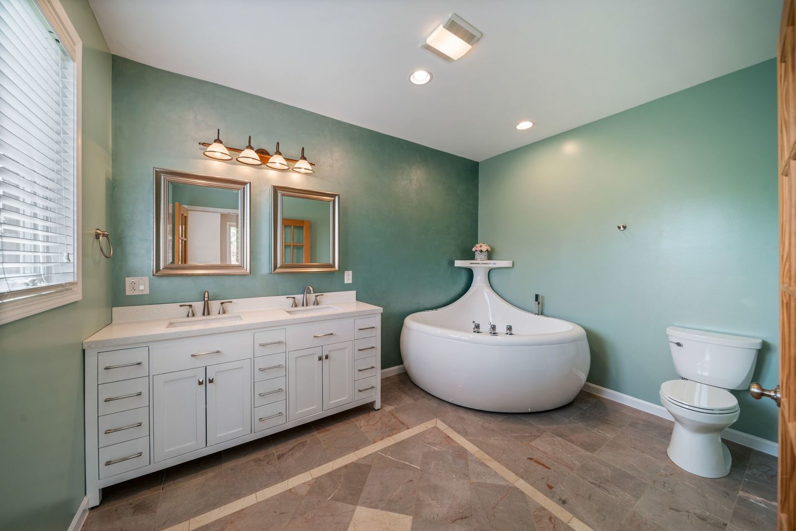 701 Oakton Street Park Ridge, IL 60068 - Photo 24 of 59 a bathroom with a double vanity sink mirror and toilet
