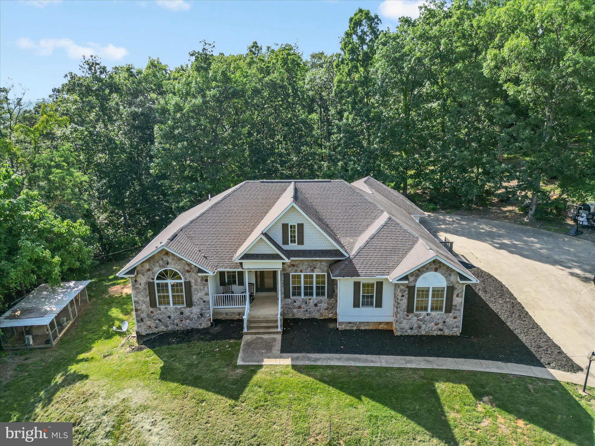2358 Cave Ridge Road Mount Jackson, VA 22842 - Photo 47 of 59 a aerial view of a house with a big yard