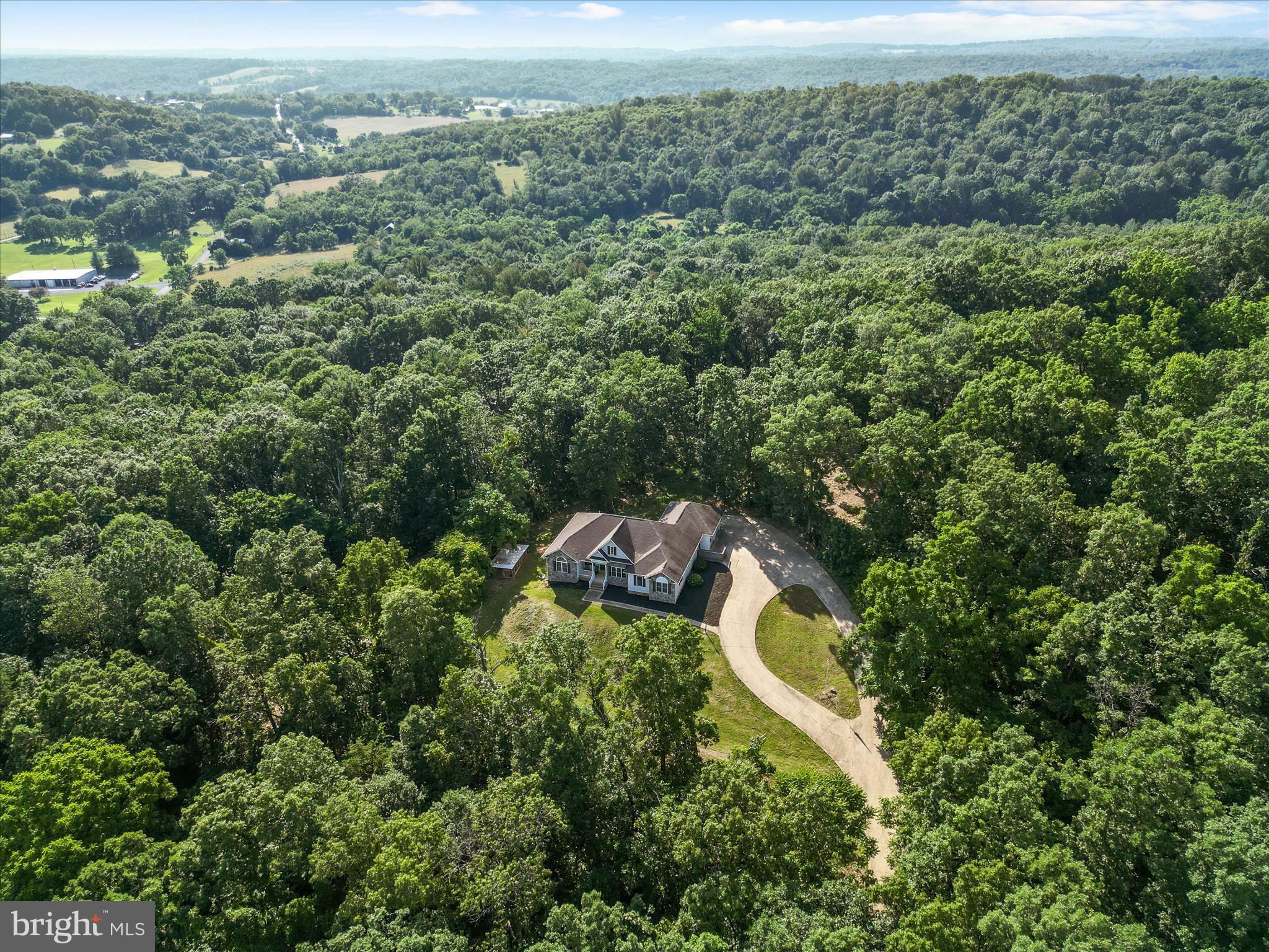 2358 Cave Ridge Road Mount Jackson, VA 22842 - Photo 54 of 59 an aerial view of a house with a yard and lake view