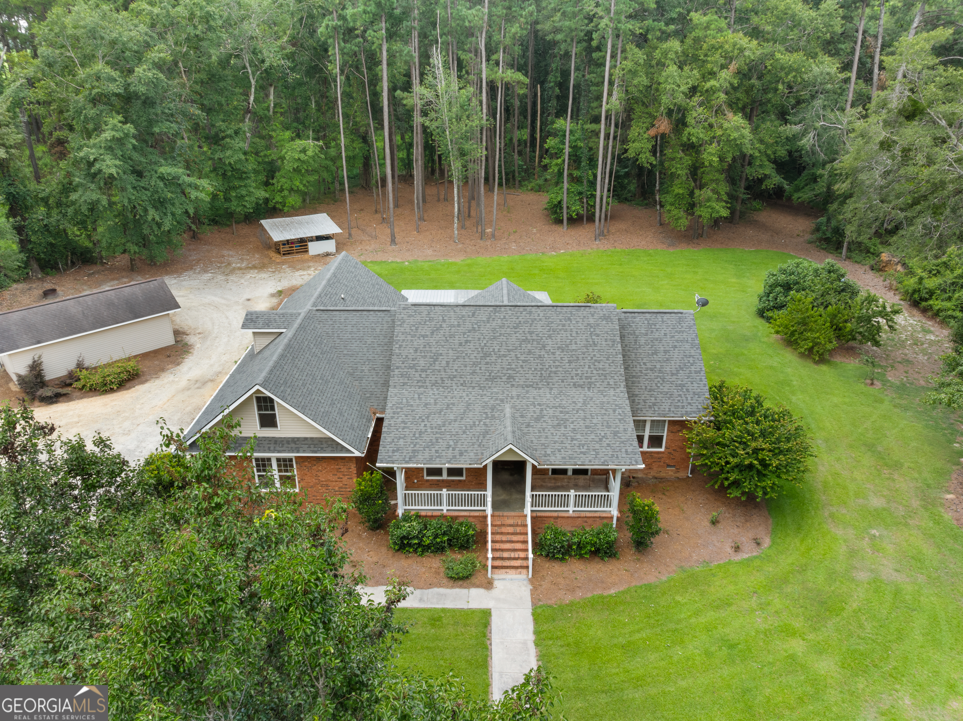 480 Best Bridge Road Sylvania, GA 30467 - Photo 44 of 57 an aerial view of a house