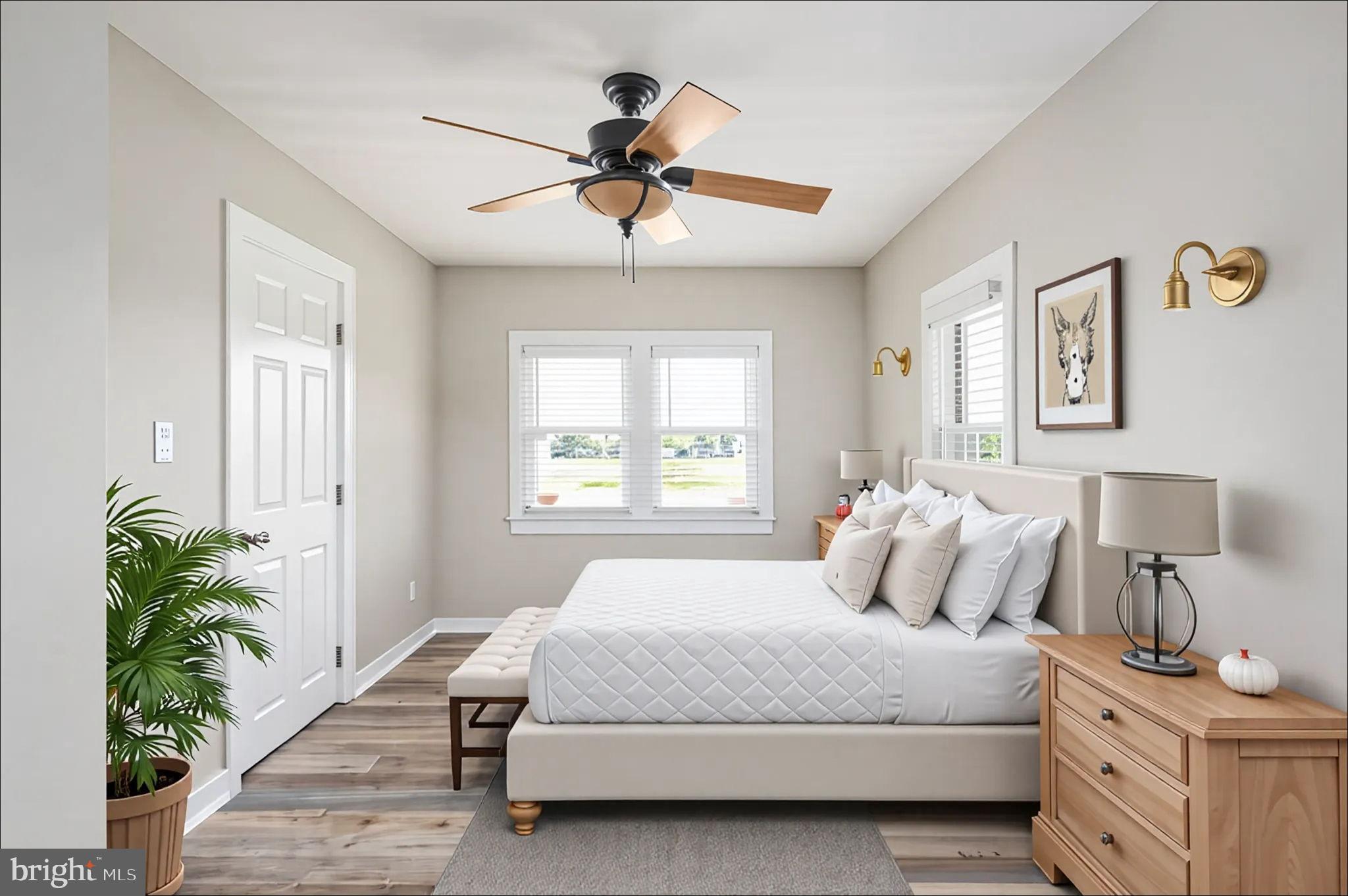 161 Forest Lane Road Fredericksburg, VA 22405 - Photo 12 of 99 a bedroom with a bed and a potted plant