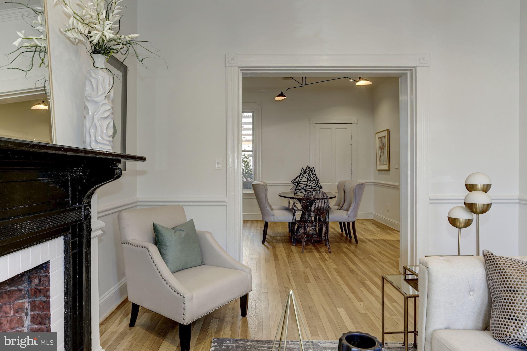 1332 Riggs Street Northwest Washington, DC 20009 - Photo 7 of 36 Graceful flow into Dining Room