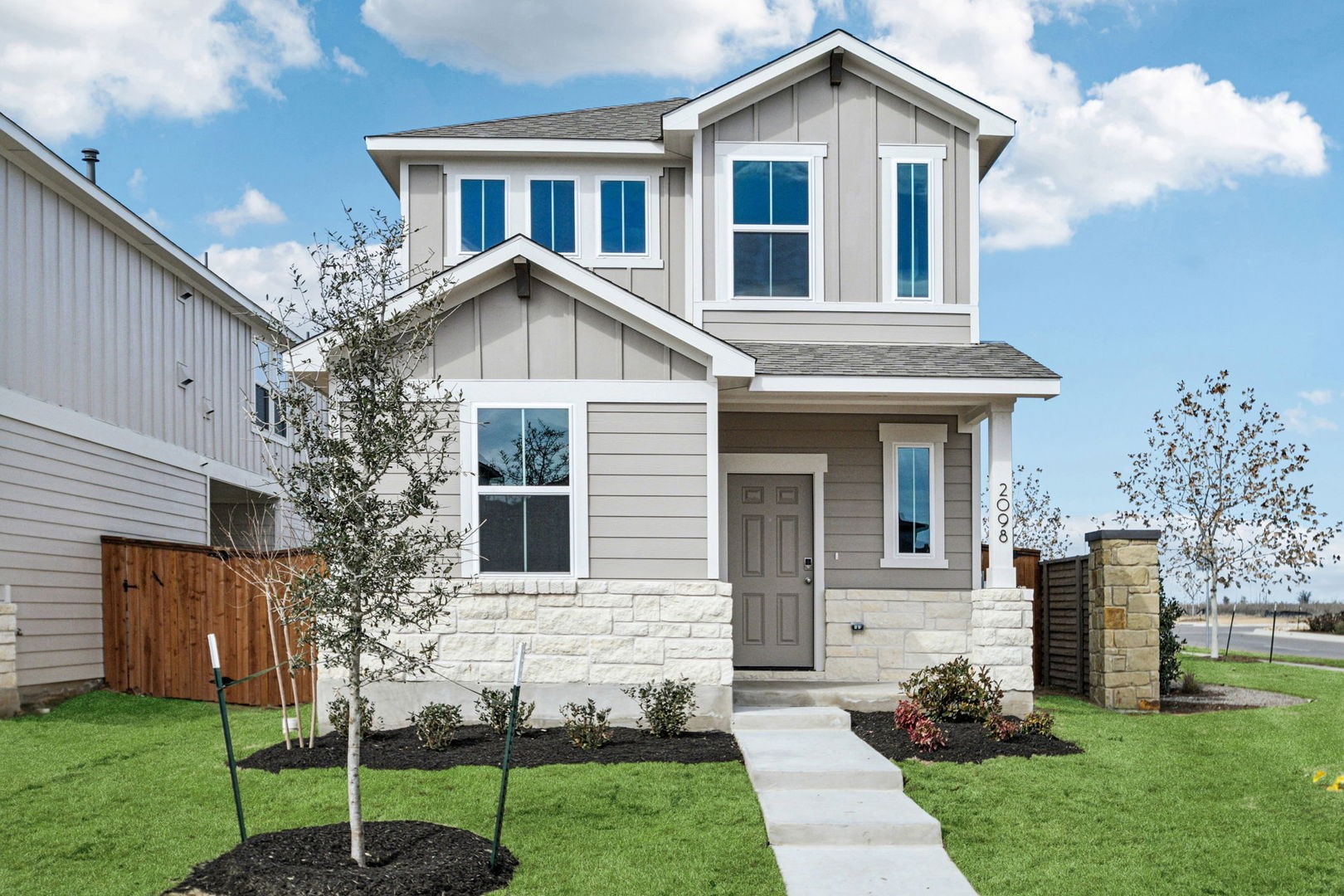 2098 Alice Jay Way Round Rock, TX 78665 - Photo 1 of 1 a front view of a house with a yard
