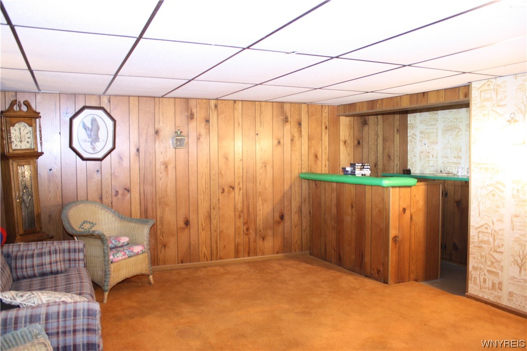 2831 Lower Mountain Road Lewiston, NY 14131 - Photo 33 of 44 Basement game room/bar area with wet bar