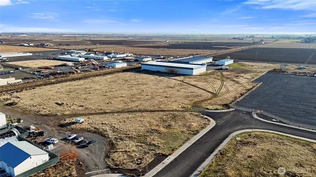 an aerial view of a city