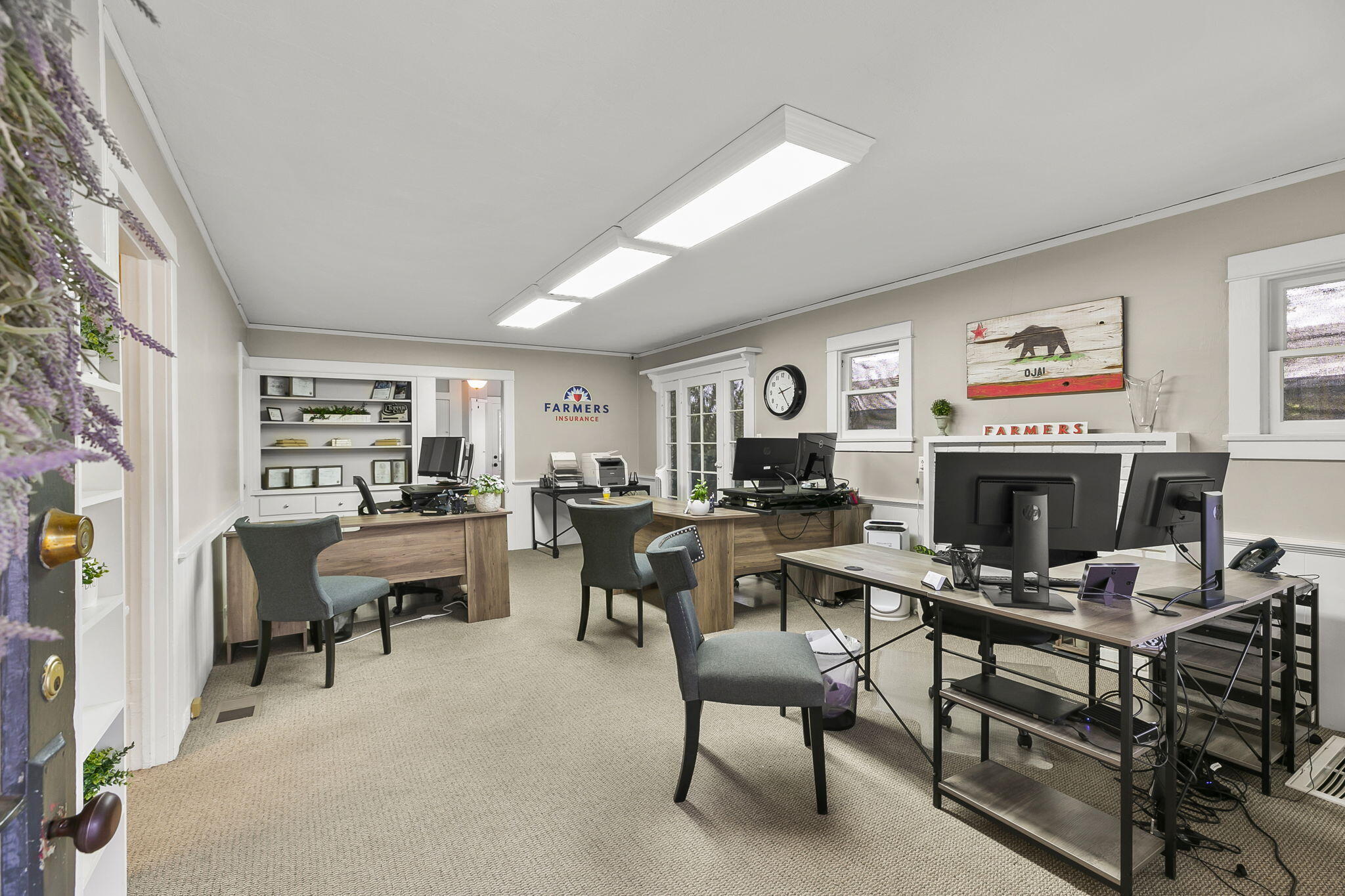 405 West Ojai Avenue Ojai, CA 93023 - Photo 5 of 21 a living room with furniture a fireplace and a window