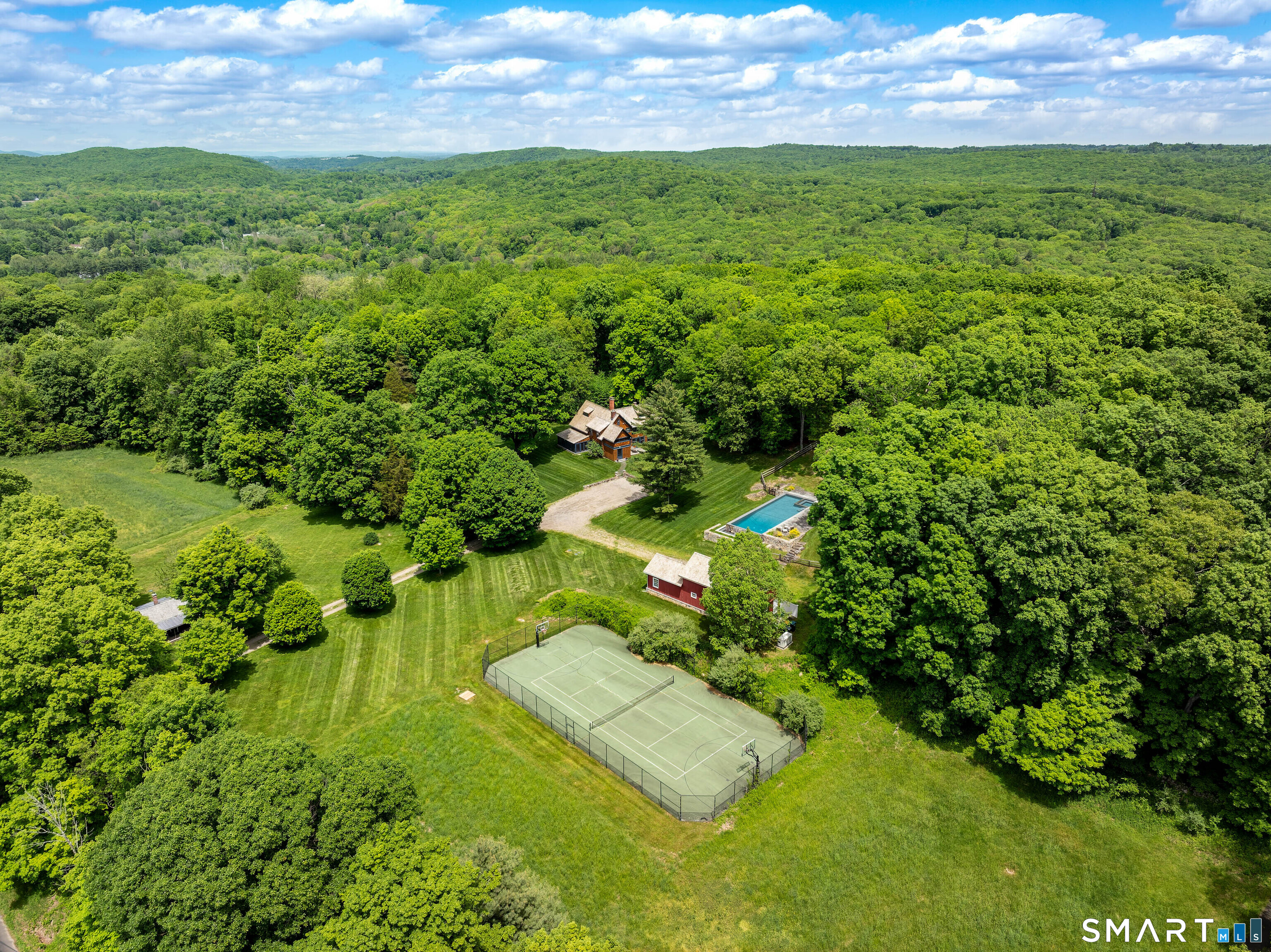240 Umpawaug Road Redding, CT 06896 - Photo 5 of 40 Serene, private setting. Backs up to Town of Redding open space and Aquarion forest lands.