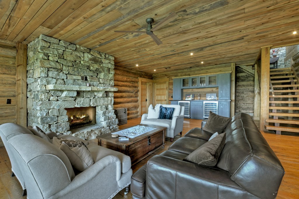 440 Cochise Road Cherry Log, GA 30522 - Photo 36 of 82 a living room with furniture and a fireplace