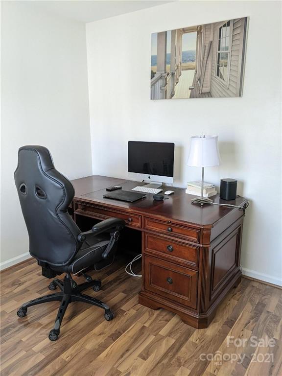 5030 Gibbons Link Road Charlotte, NC 28269 - Photo 15 of 28 a view of workspace with wooden floor lounge chair