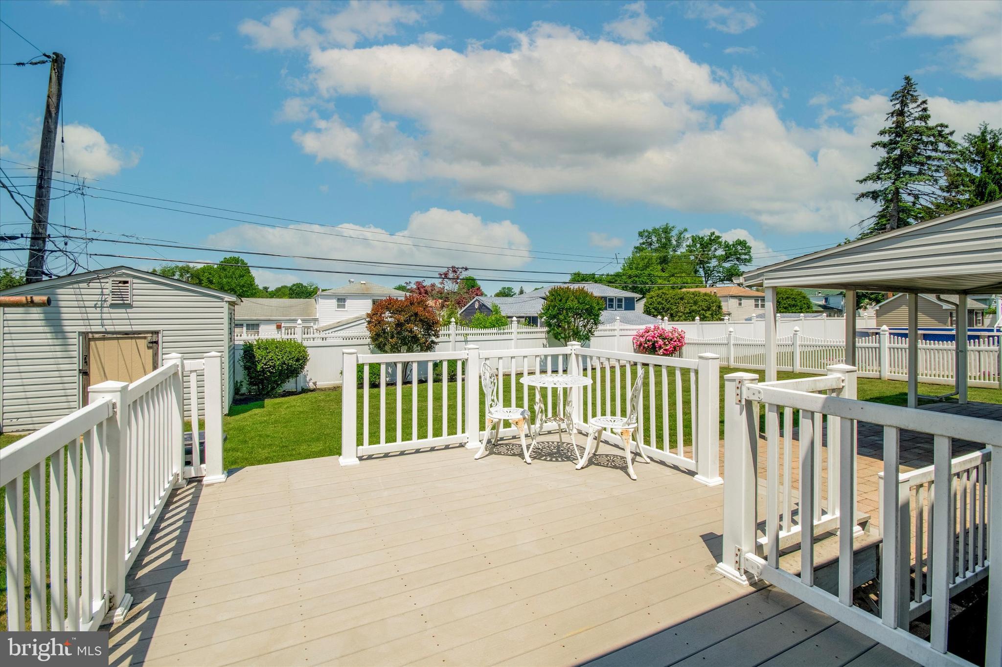 9720 Beacon Road Philadelphia, PA 19115 - Photo 15 of 35 a view of a deck with barbeque grill and a yard