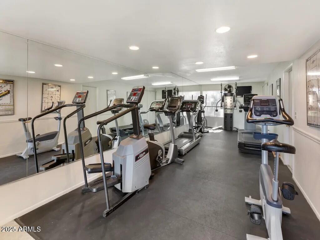 164 North 74th Street, Unit 2 Mesa, AZ 85207 - Photo 12 of 14 a view of a room with gym equipment