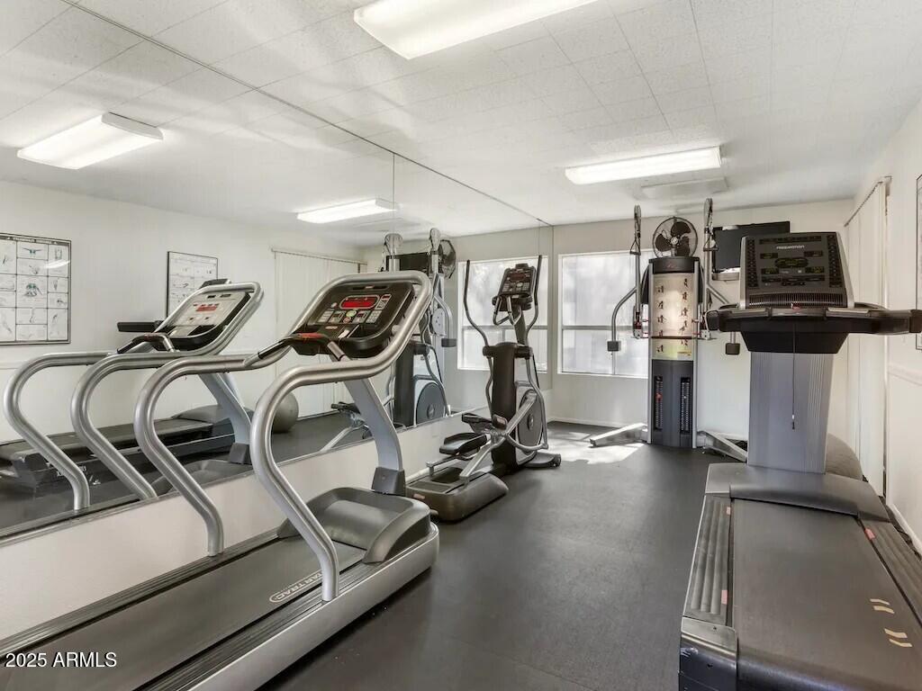 164 North 74th Street, Unit 2 Mesa, AZ 85207 - Photo 13 of 14 a view of a room with gym equipment
