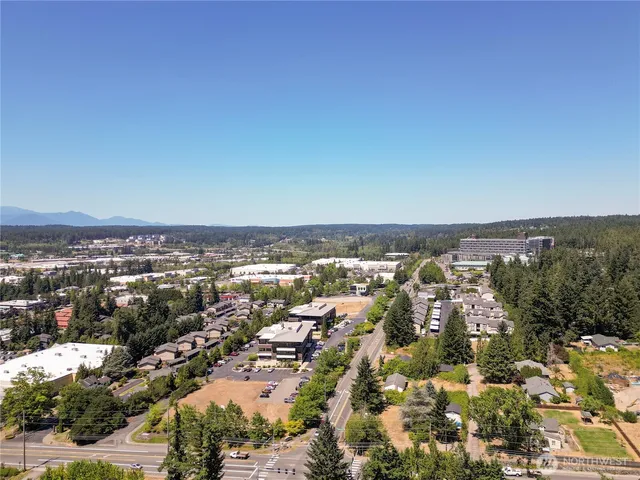 an aerial view of a city