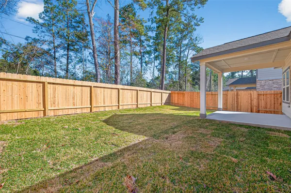 a view of a backyard with a garden