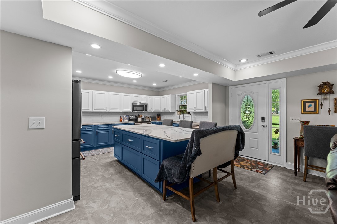 222 Middleton Road Guyton, GA 31312 - Photo 10 of 55 Island with custom cabinets!