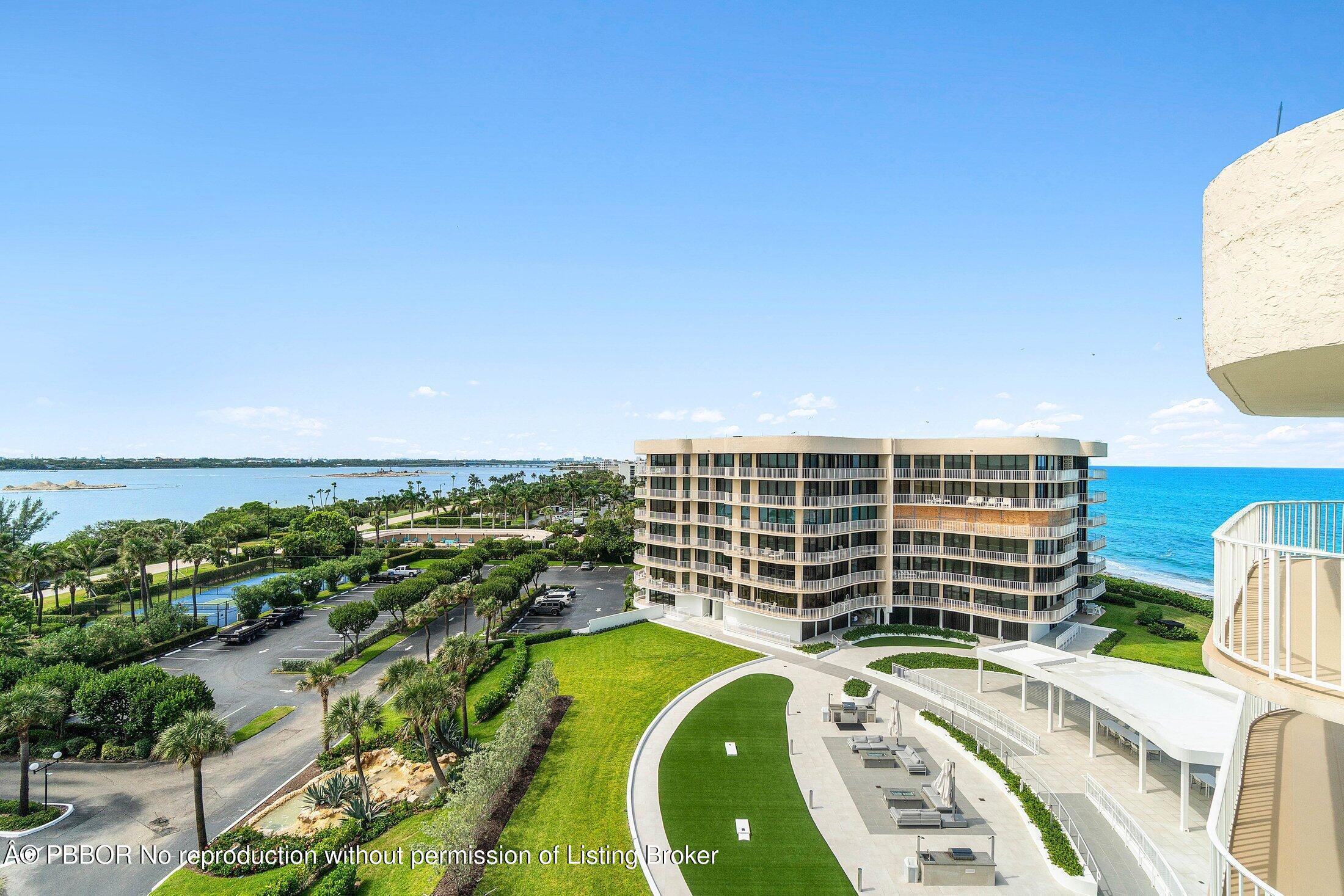 3400 South Ocean Boulevard, Unit 7AII Palm Beach, FL 33480 - Photo 24 of 37 a view of a swimming pool with outdoor space