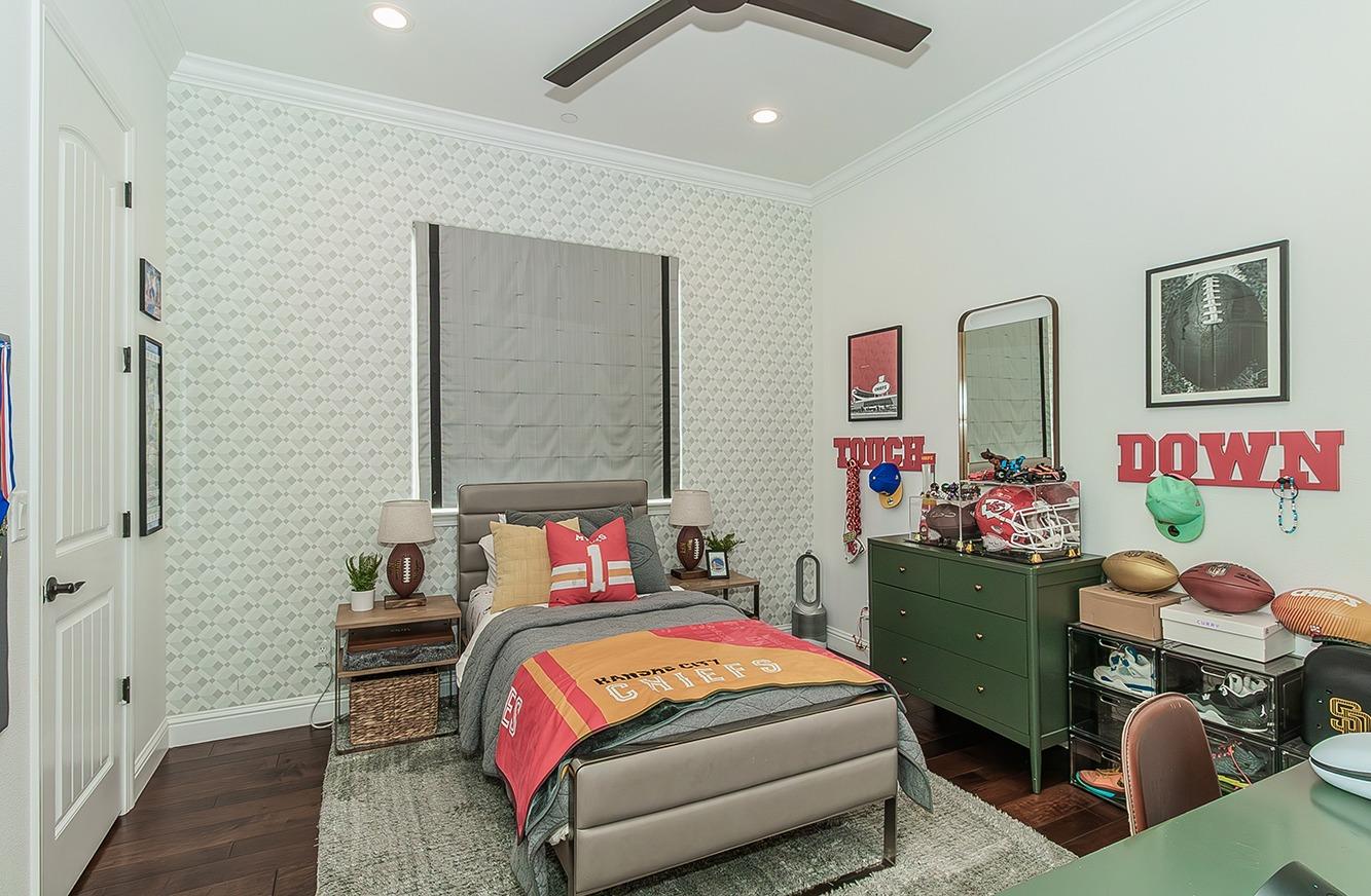 1807 North Rector Avenue Clovis, CA 93619 - Photo 22 of 55 a bedroom with a bed and a workspace