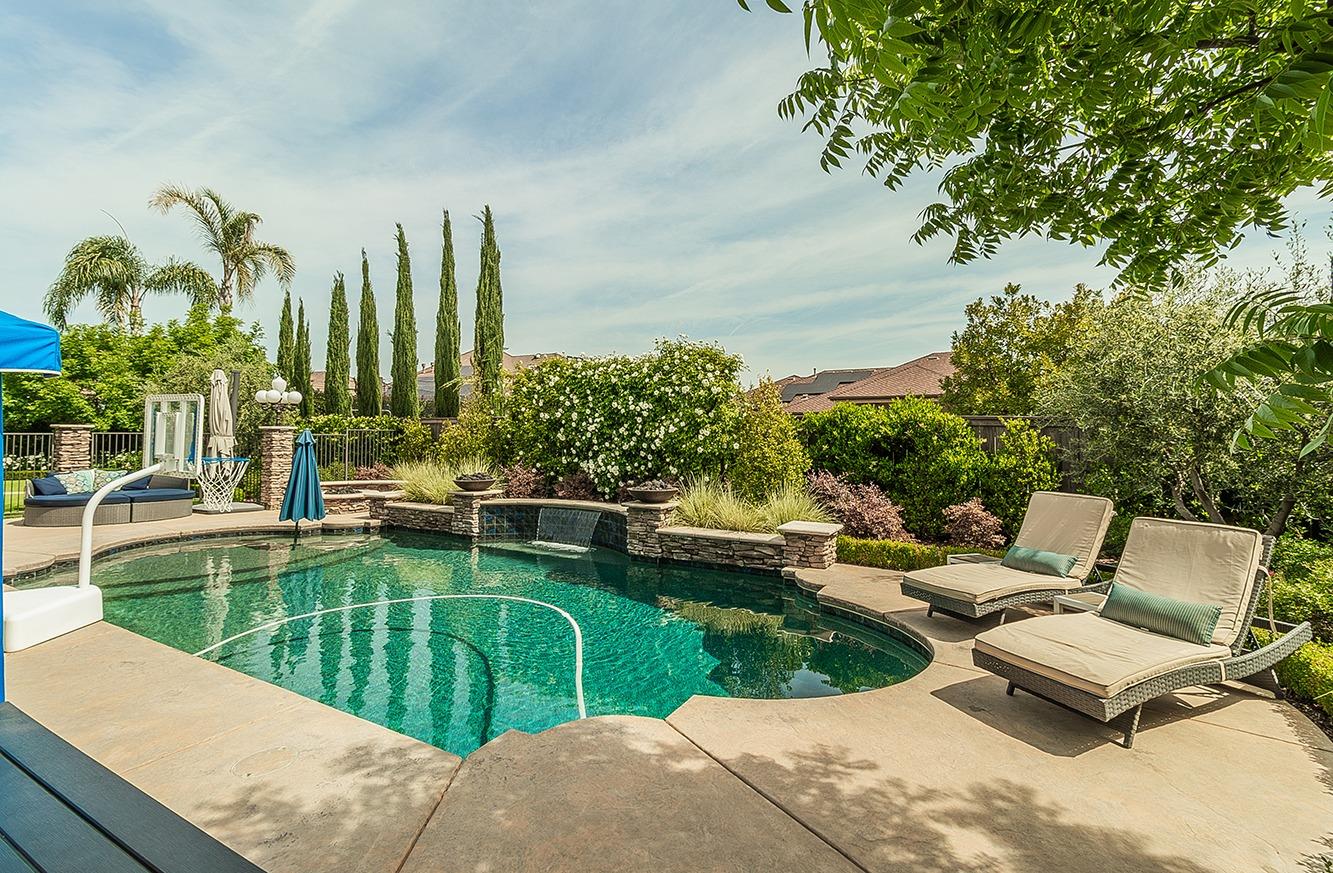 1807 North Rector Avenue Clovis, CA 93619 - Photo 38 of 55 a view of swimming pool with outdoor seating and plants