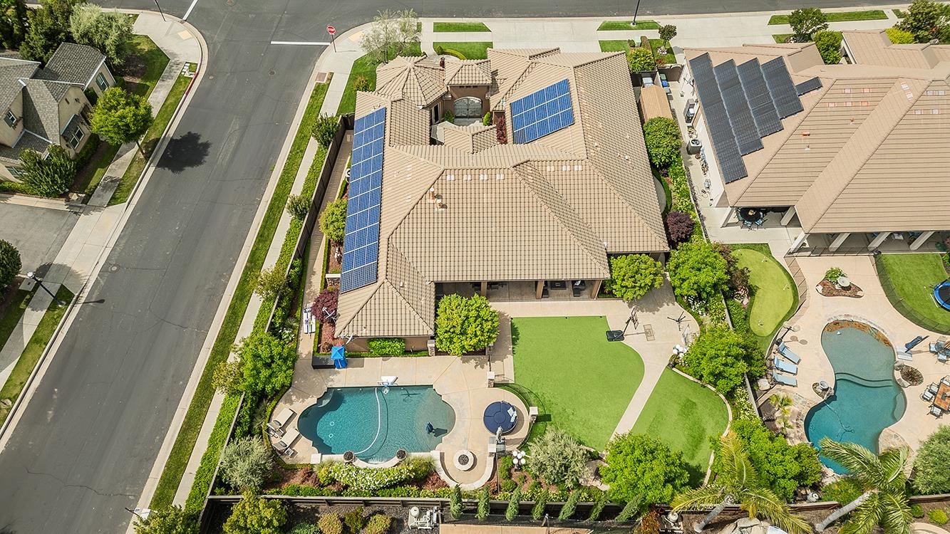1807 North Rector Avenue Clovis, CA 93619 - Photo 54 of 55 an aerial view of a house with a swimming pool