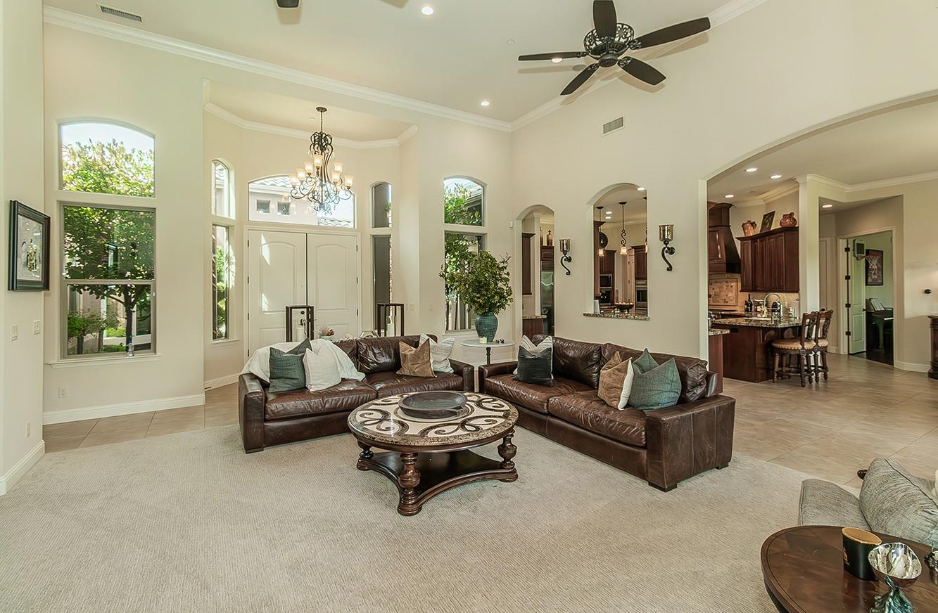 1807 North Rector Avenue Clovis, CA 93619 - Photo 8 of 55 a living room with furniture and a chandelier