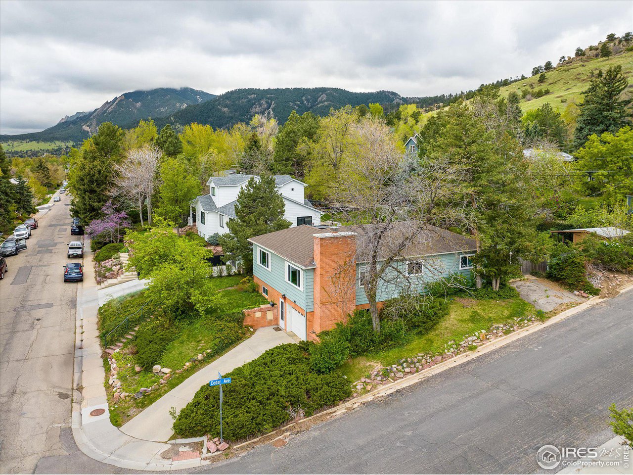 2855 4th Street Boulder, CO 80304 - Photo 2 of 37 an aerial view of a house with a garden