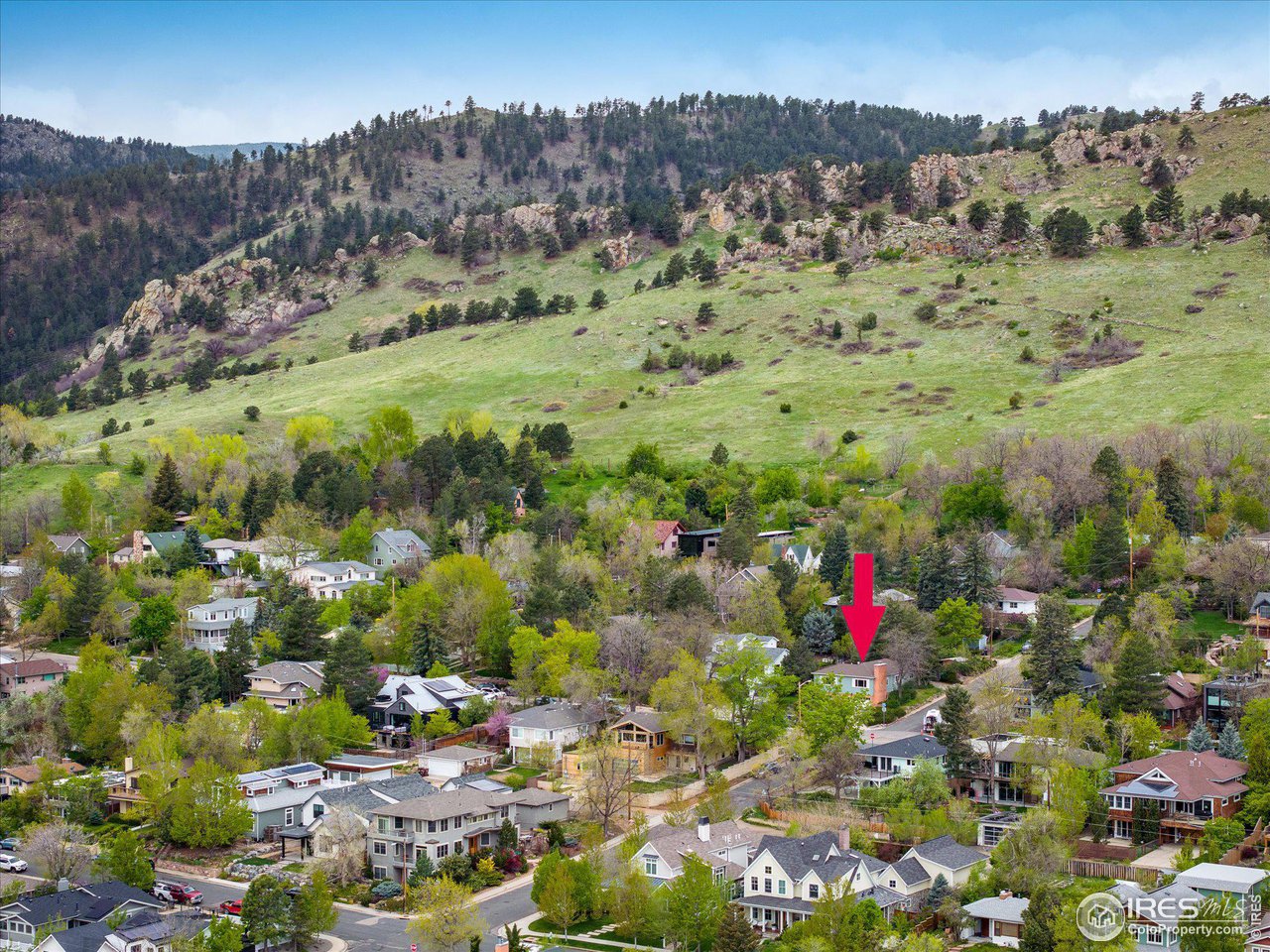 2855 4th Street Boulder, CO 80304 - Photo 3 of 37 a view of a bunch of trees and mountains