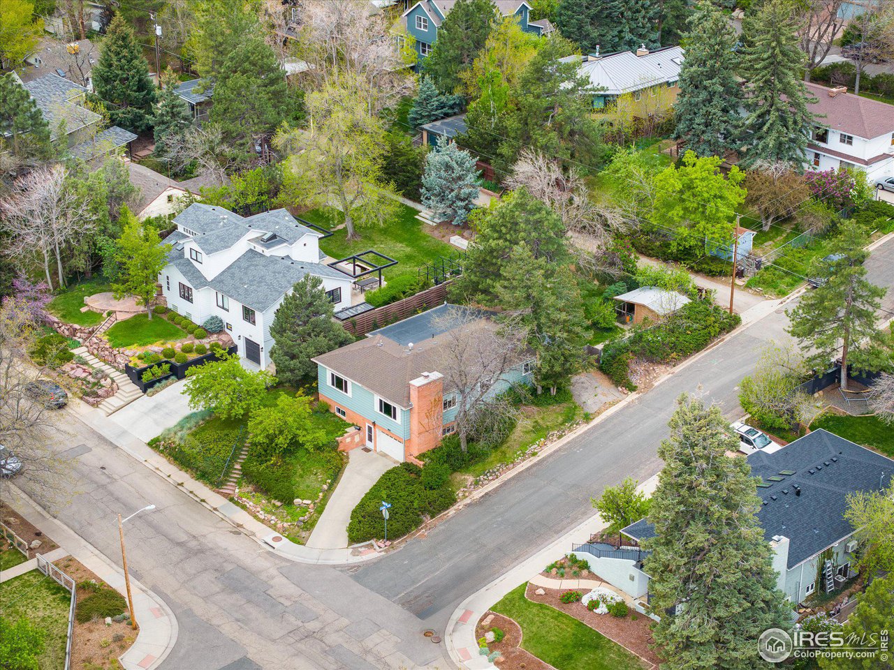 2855 4th Street Boulder, CO 80304 - Photo 31 of 37 an aerial view of a house with a garden