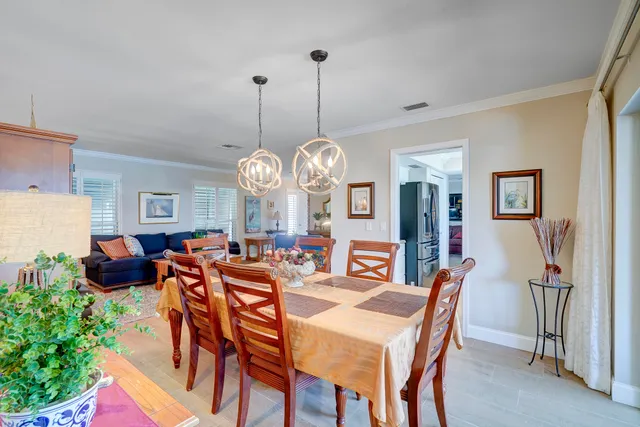 a room with a dresser and a mirror