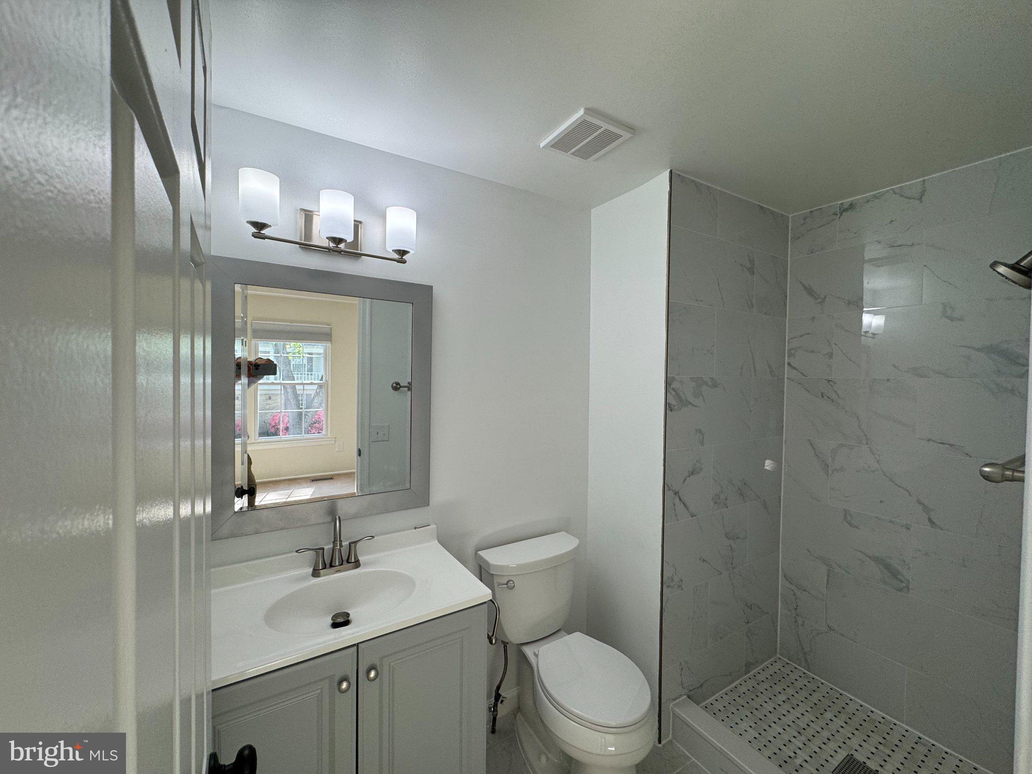 10542 Reed's Landing Circle Burke, VA 22015 - Photo 12 of 32 a bathroom with a toilet a sink and mirror