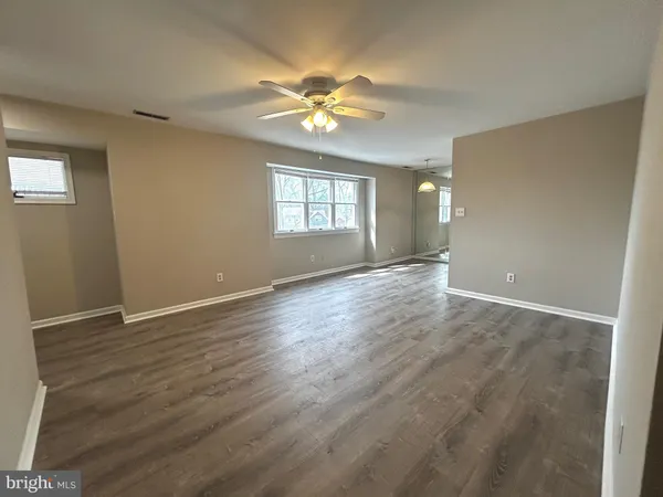 a view of a livingroom with a window