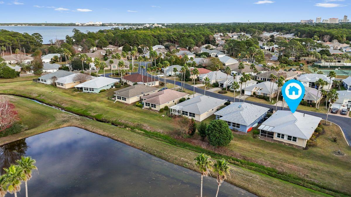 120 Hibiscus Lane Miramar Beach, FL 32550 - Photo 38 of 57 an aerial view of a house with a garden