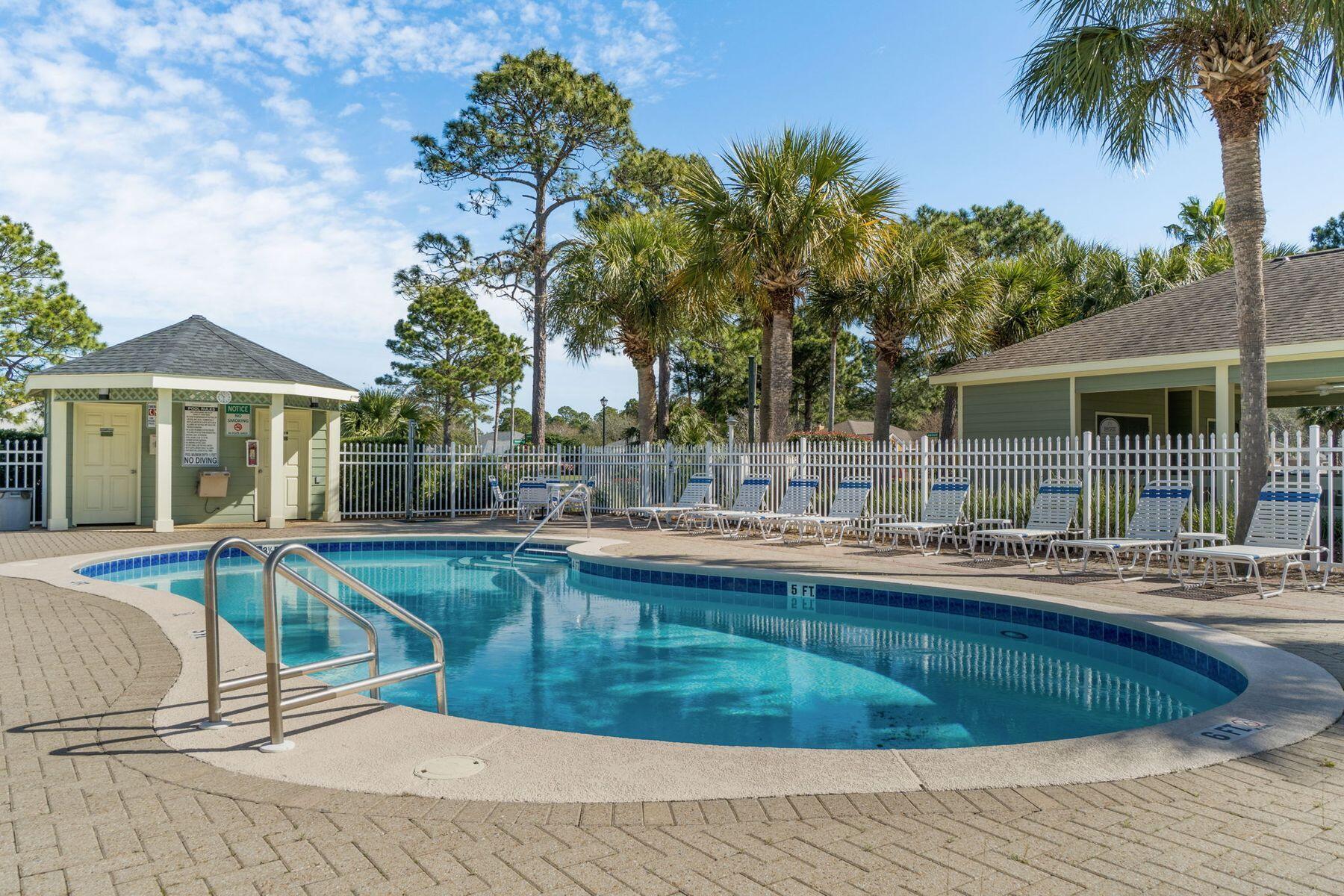 120 Hibiscus Lane Miramar Beach, FL 32550 - Photo 43 of 57 a view of a house with swimming pool and sitting area