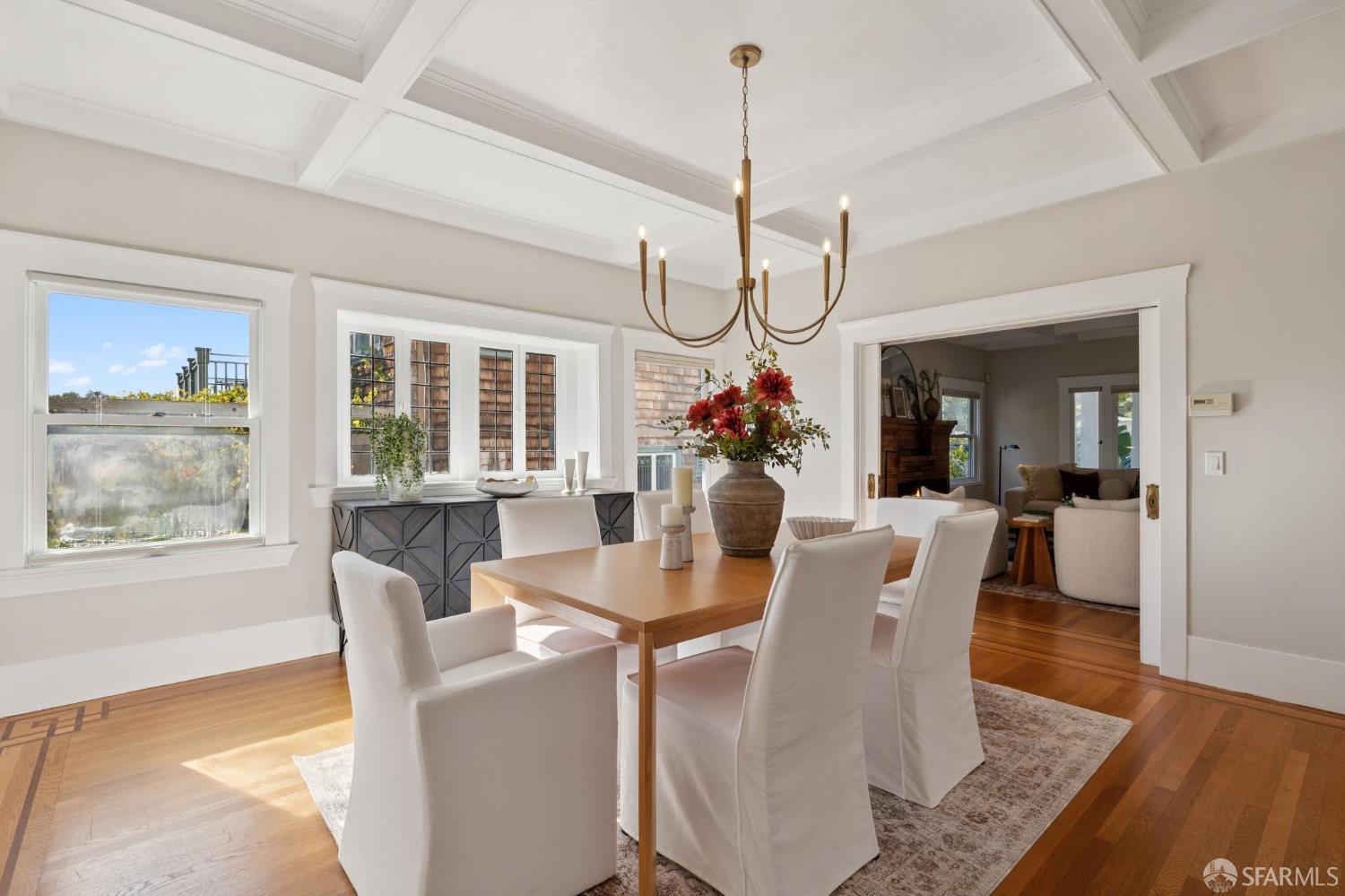 1968 Marin Avenue Berkeley, CA 94707 - Photo 18 of 75 a dining room with furniture window wooden floor