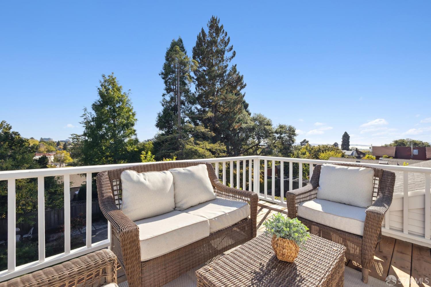 1968 Marin Avenue Berkeley, CA 94707 - Photo 50 of 75 a view of a two couches in the roof deck