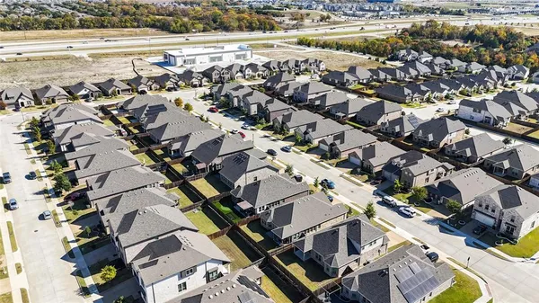 an aerial view of a city