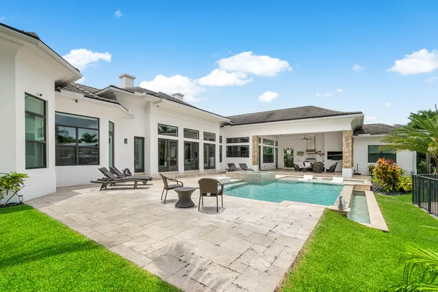 an aerial view of multiple houses