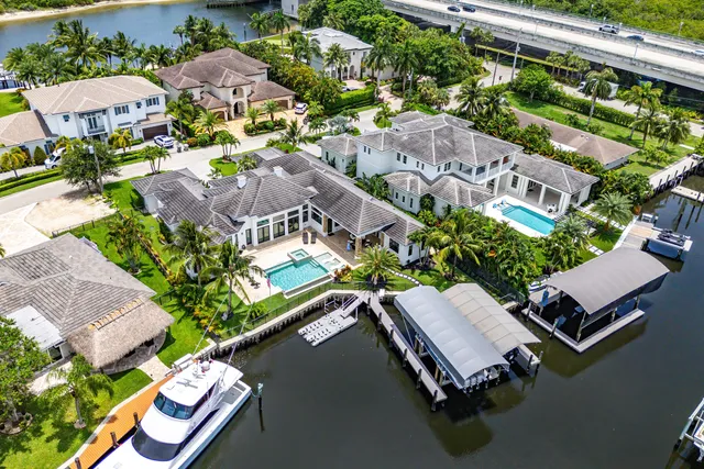 an aerial view of a city