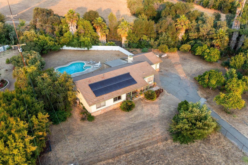 944 Morro Road Fallbrook, CA 92028 - Photo 1 of 1 an aerial view of a house with yard swimming pool and outdoor seating
