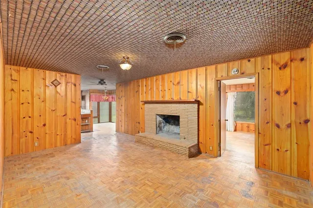 a view of a livingroom with a fireplace