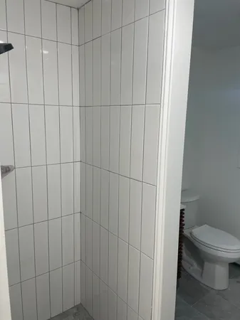 a bathroom with a toilet