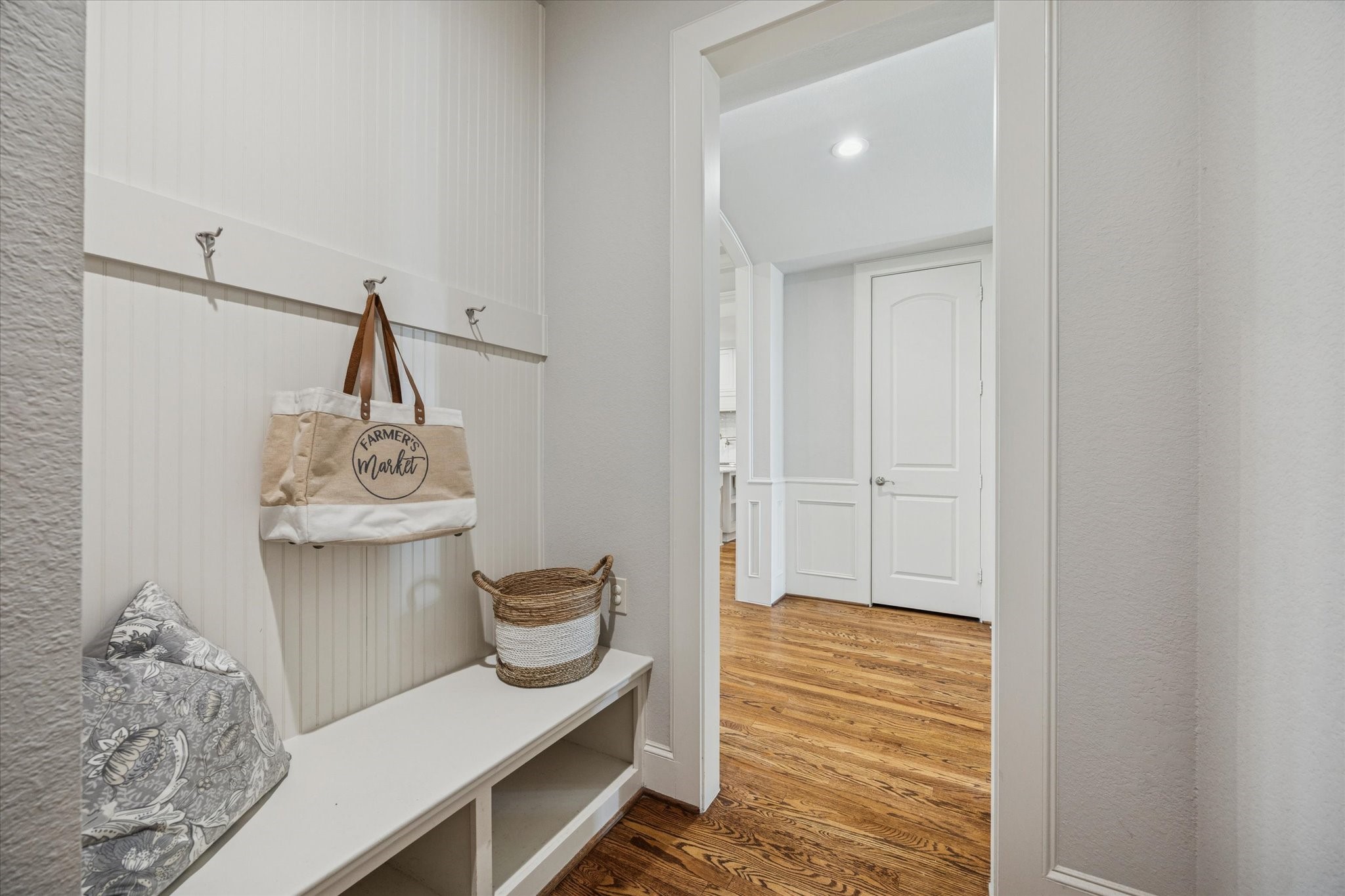 1802 Wakefield Drive Houston, TX 77018 - Photo 23 of 47 Mudroom off the garage and foyer with built-in cubbies and benches, combining convenience and style.