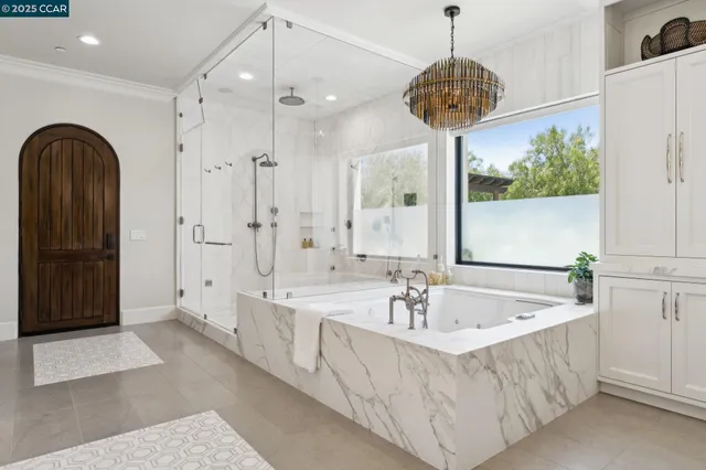 a view of an indoor swimming pool