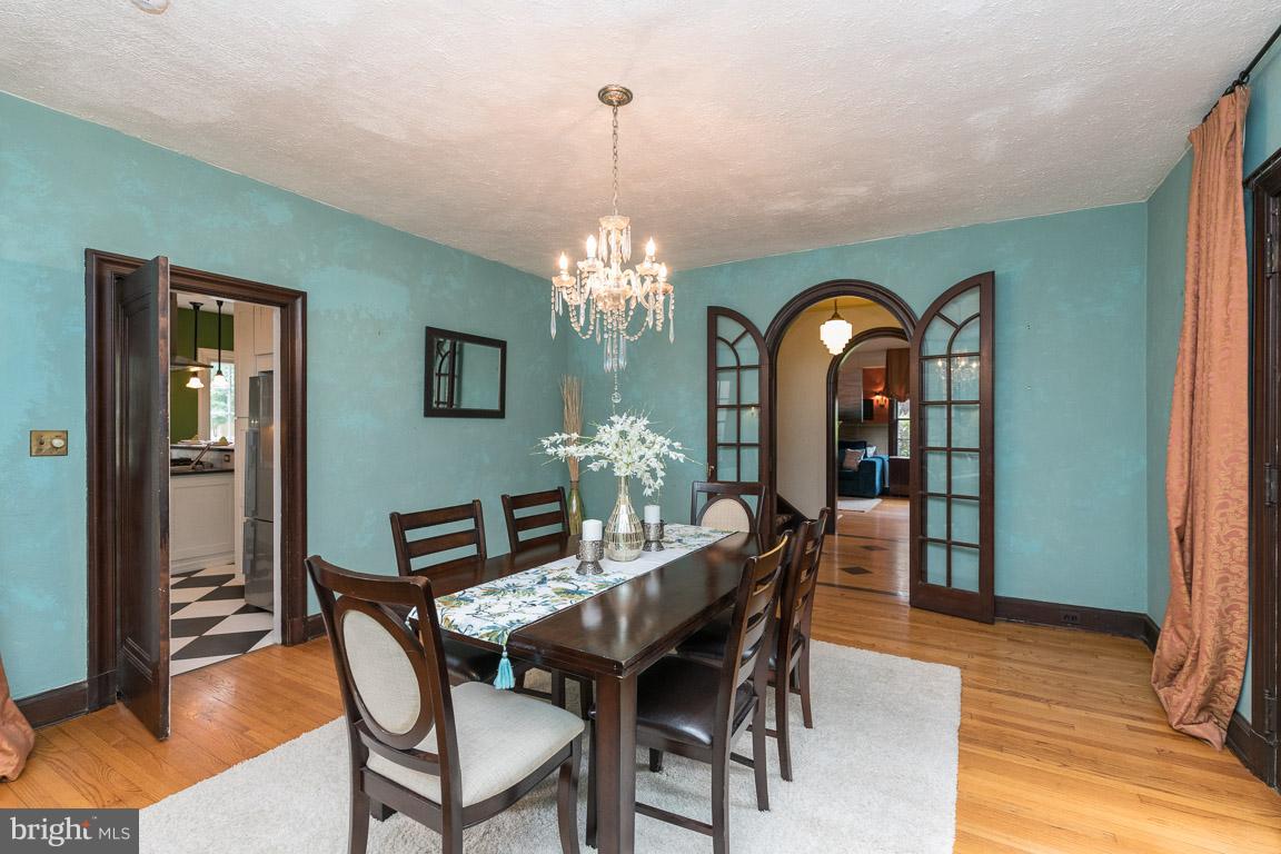 332 Suffolk Road Baltimore, MD 21218 - Photo 7 of 29 French doors lead to ample sized Dining Room.