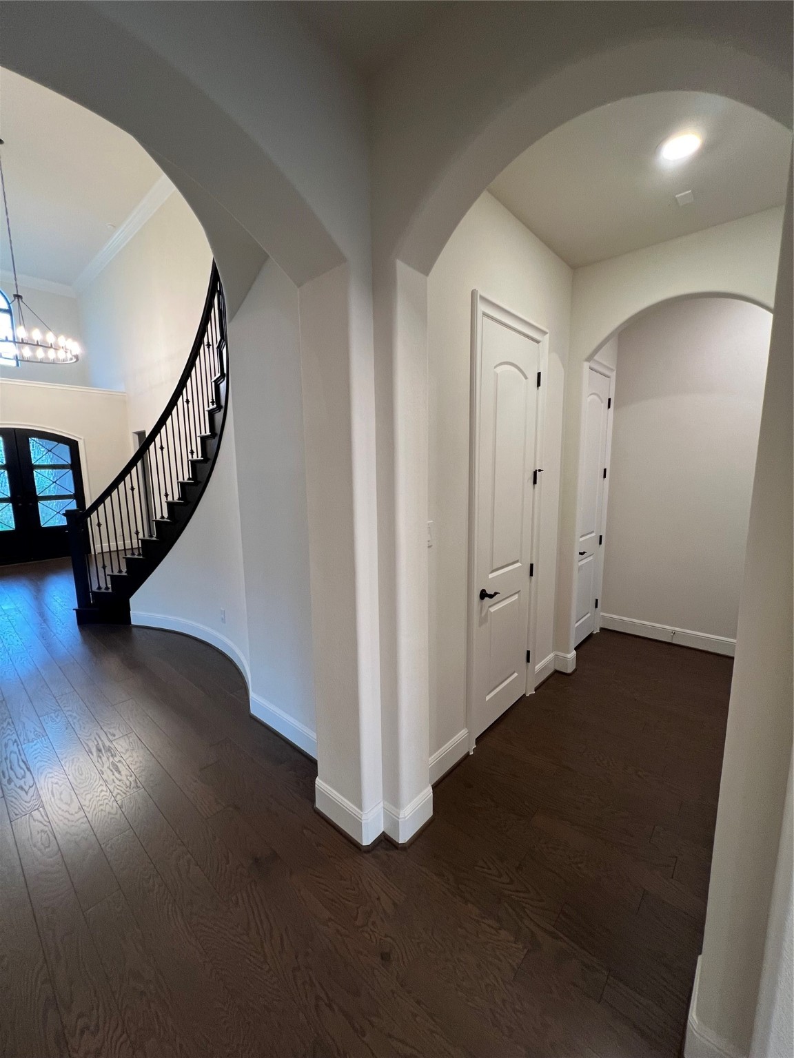 8526 Tombron Grove Road Magnolia, TX 77354 - Photo 15 of 20 a view of a hallway with wooden floor and stairs