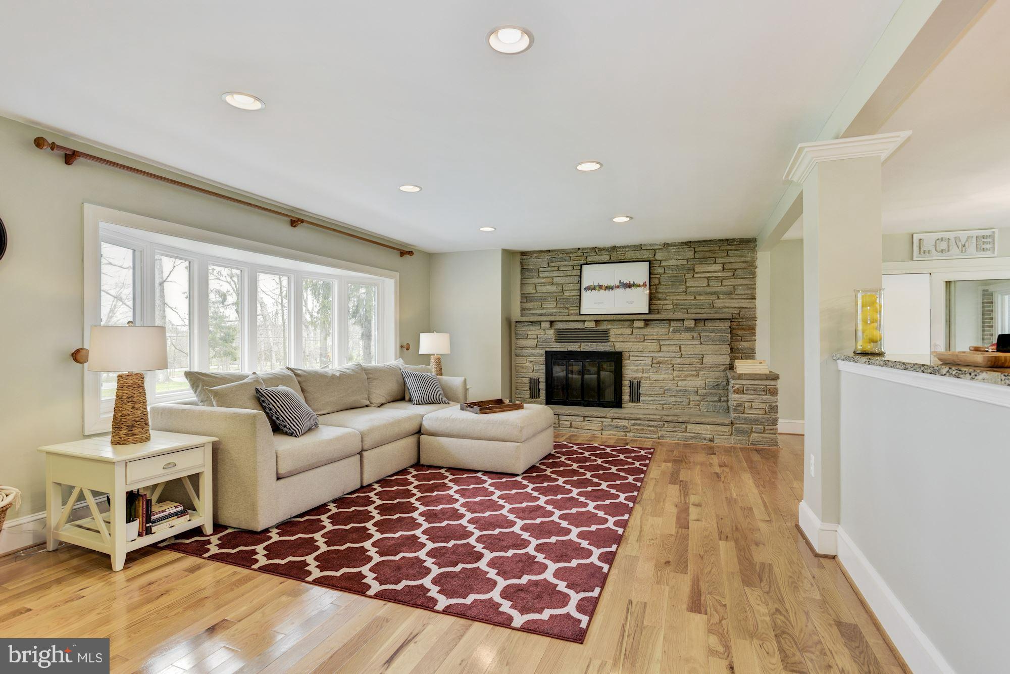 14545 Roxbury Road Glenelg, MD 21737 - Photo 3 of 34 Living Room | Hardwood Floors | Fireplace
