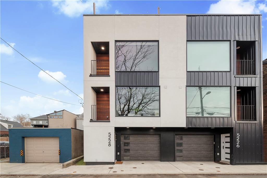 a front view of a house with entryway