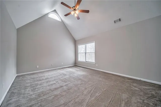 a view of an empty room