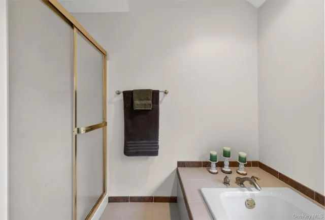 a bathroom with a sink and a shower