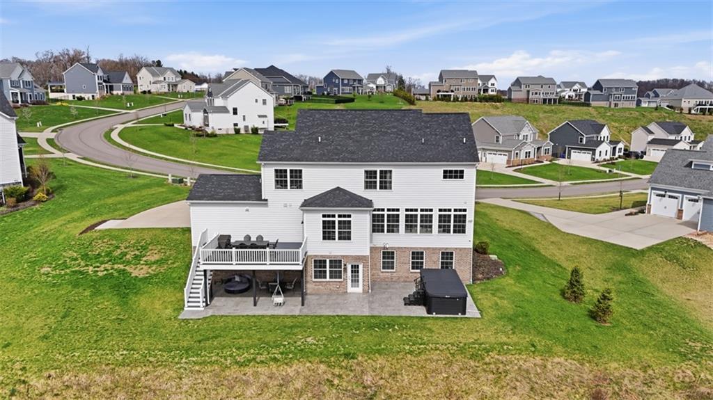 213 Hickory Lane Mars, PA 16046 - Photo 3 of 46 an aerial view of a house with a garden and lake view
